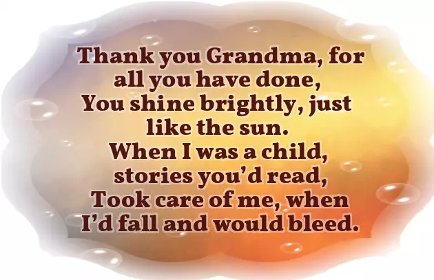 Mothers Day Poem For Grandma