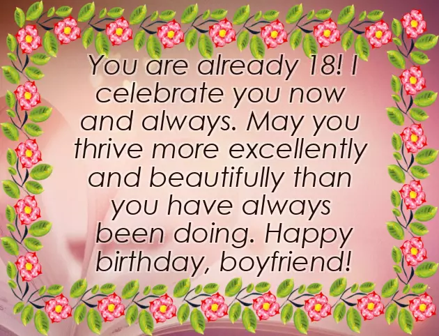 Birthday Greetings For Boyfriend