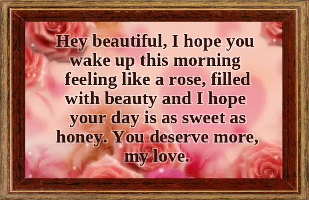 Morning Message To A Girl