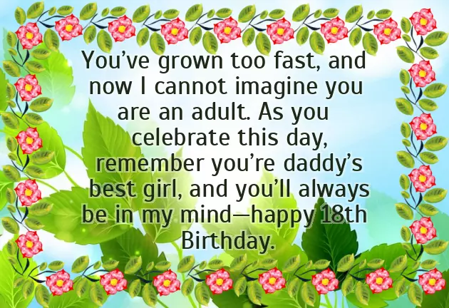 18 Years Old Girl Birthday Wishes 18 Years Old Girl Birthday Wishes