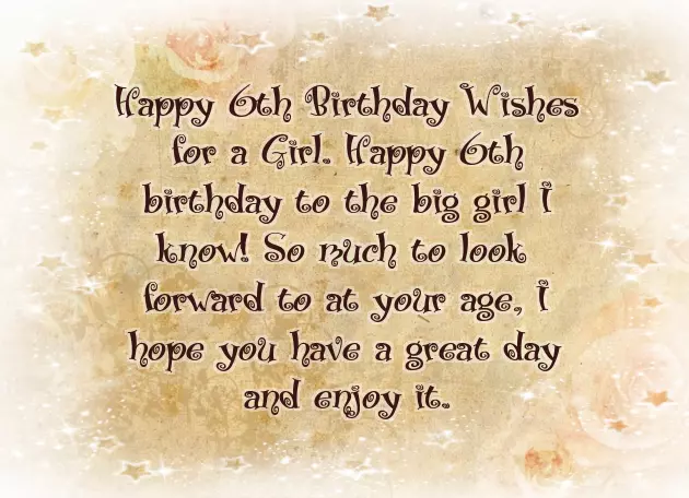 Happy Birthday Wishes For 6 Year Old Niece Happy Birthday Wishes For 6 Year Old Niece