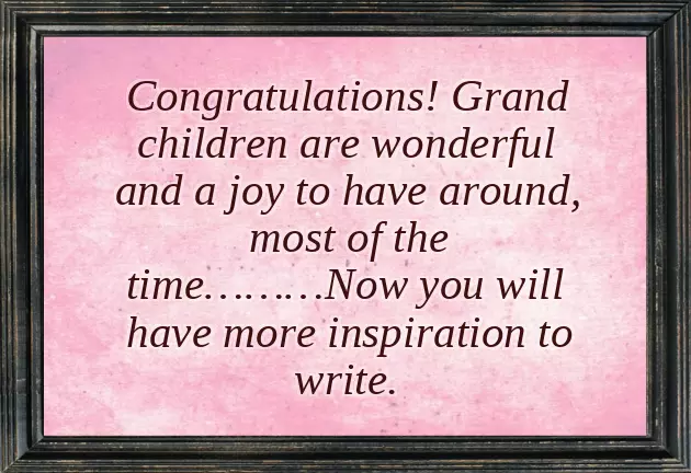 Congratulations On Your New Granddaughter