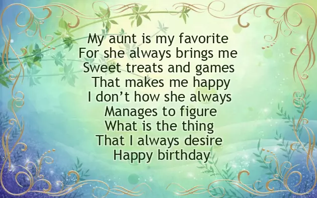 Happy Birthday From Aunt To Niece Happy Birthday From Aunt To Niece