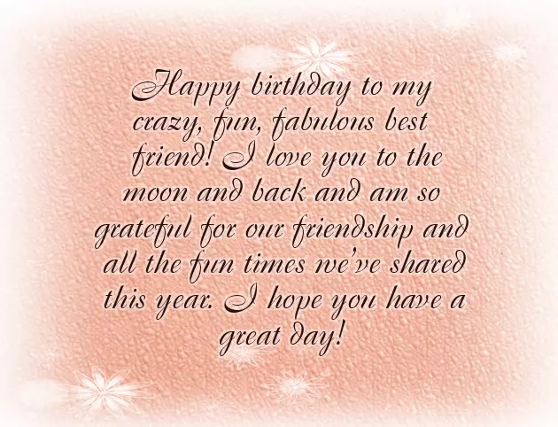 Happy Birthday To Best Female Friend