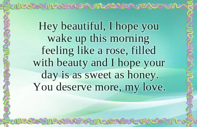 Morning Wishes For Love