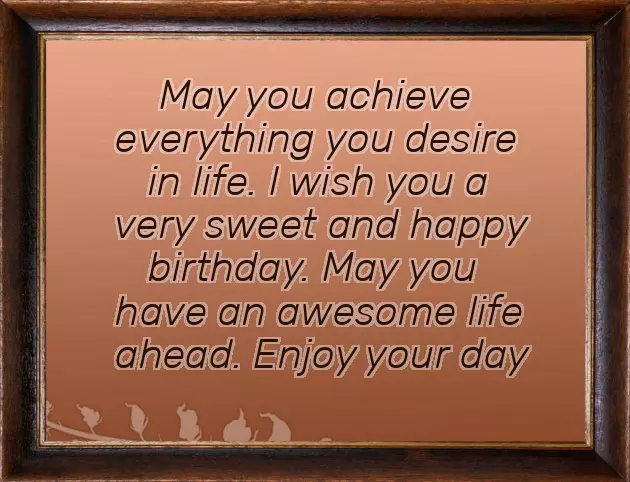 I Wish You A Very Happy Birthday