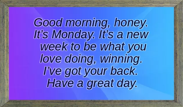 Morning Monday Greetings