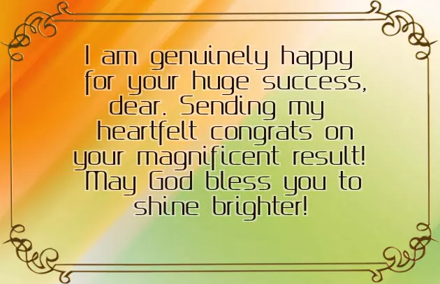 Congratulations For Good Results Congratulations For Good Results