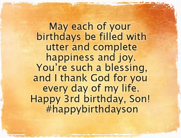 Happy Birthday My Son 3 Years Happy Birthday My Son 3 Years