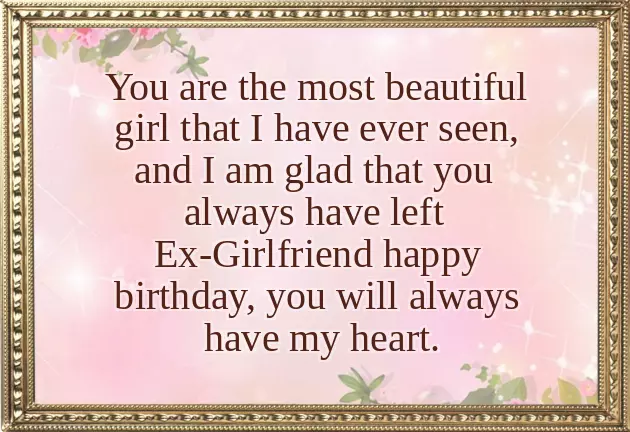 Happy Birthday Letter To My Ex Girlfriend
