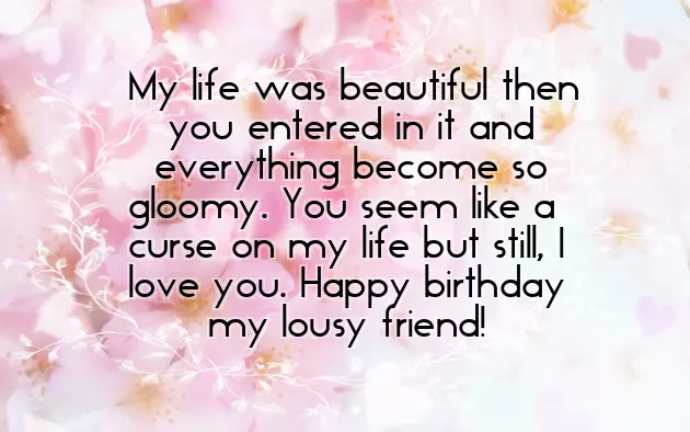 Happy Birthday Sarcastic Friend