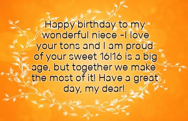 Sweet Sixteen Birthday Wishes For Niece Sweet Sixteen Birthday Wishes For Niece