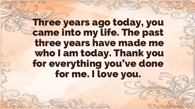 3 Years Of Togetherness Quotes 3 Years Of Togetherness Quotes