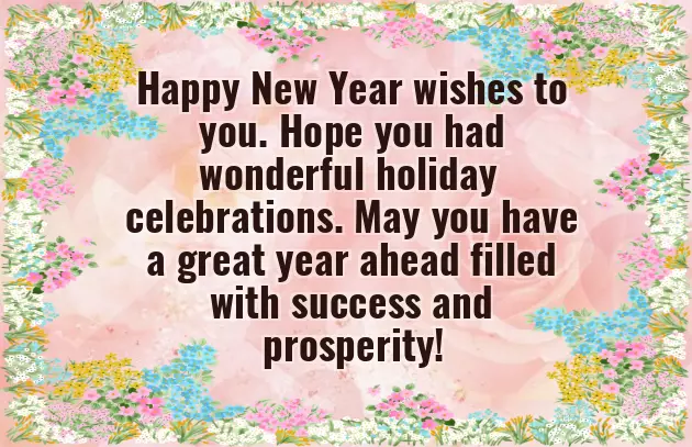 Happy New Year Wishes Professional Email Happy New Year Wishes Professional Email
