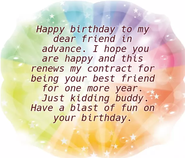 Happy Birthday In Advance My Love