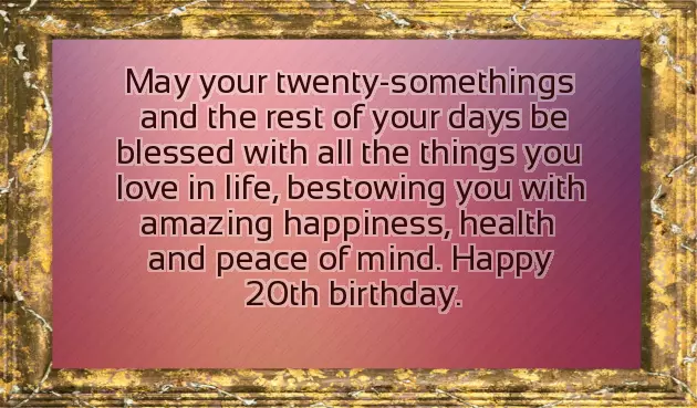 Happy Birthday 20 Years Happy Birthday 20 Years