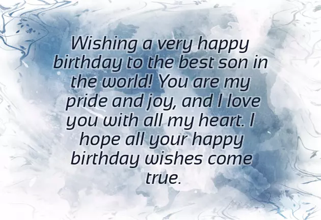 Happy Birthday Son Love Mom Happy Birthday Son Love Mom