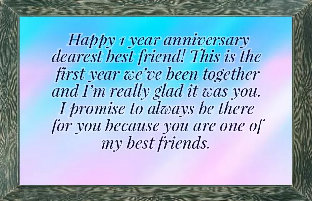 Happy Anniversary Bestie