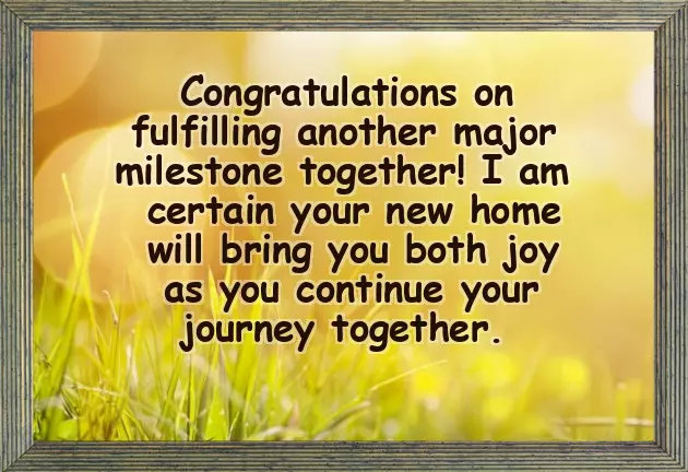 Congratulations On New House Message