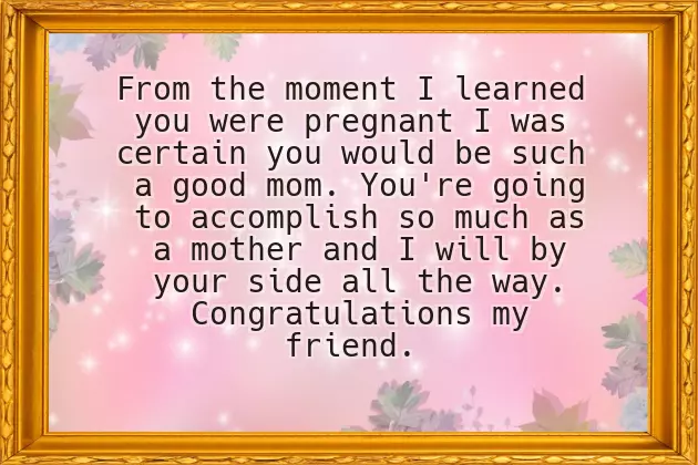 Congratulations To A New Mother