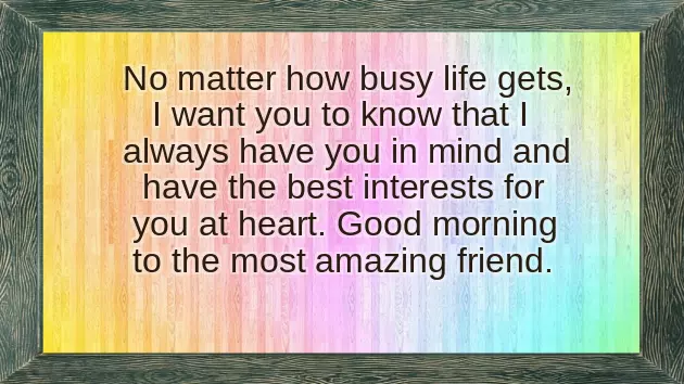 Wish A Friend Good Morning