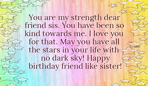 Birthday Wishes For Sister Not By Blood But By Heart