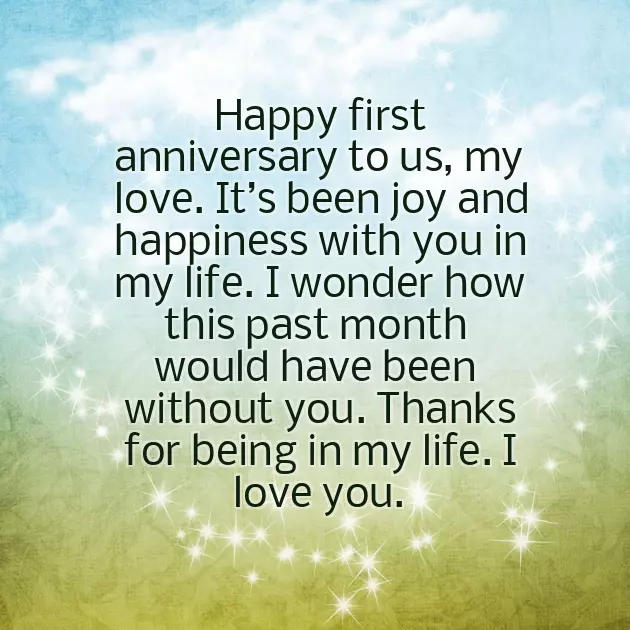 One Month Anniversary Quotes For Husband