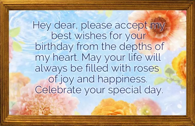 Happy Birthday Wishes With Flowers Happy Birthday Wishes With Flowers