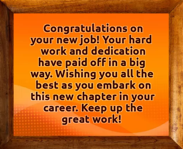 Congratulations For New Position Email