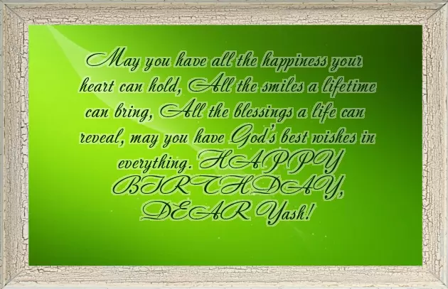 Happy Bday Yash Happy Bday Yash