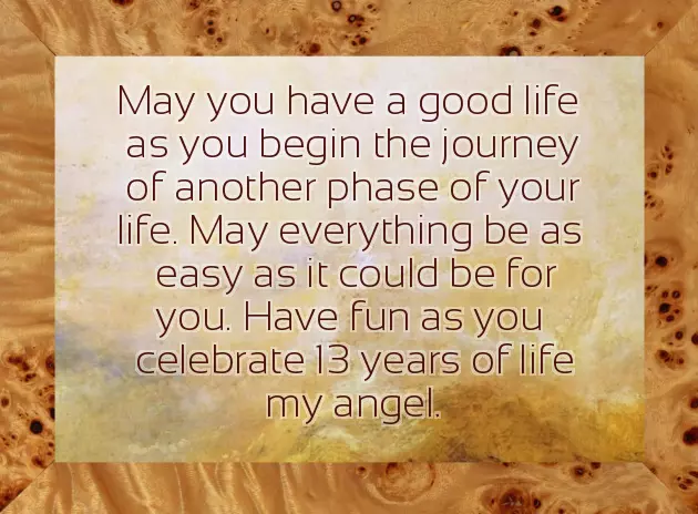 13 Year Old Daughter Birthday Wishes