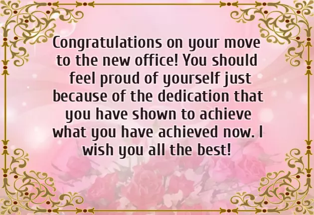 Congratulations For Your New Office Congratulations For Your New Office