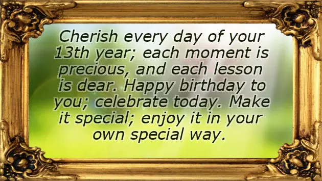 Birthday Wishes For My 13 Year Old Daughter