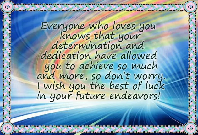 Best Of Luck In Your Future Endeavors Best Of Luck In Your Future Endeavors