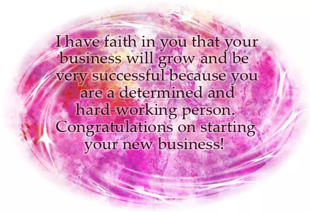 Wishes For New Business Opening