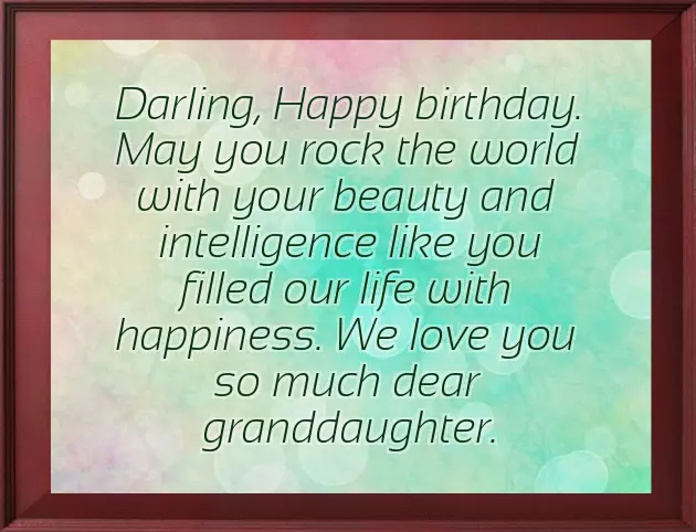 Religious Birthday Wishes For Granddaughter