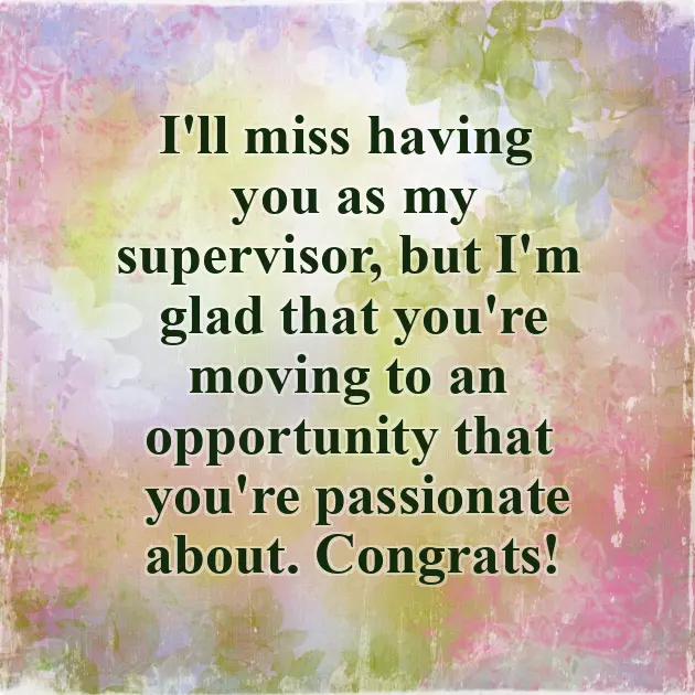 Well Wishes On New Job