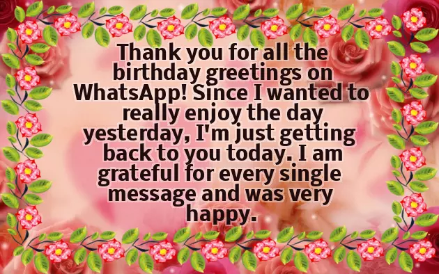 Thanks To A Friend For Birthday Wishes