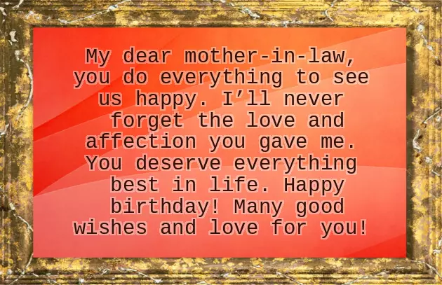 Birthday Wishes For Mother In Law Quotes