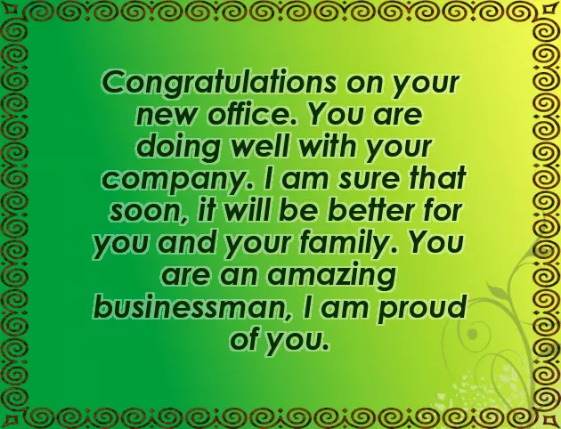 Congratulations For Your New Office Congratulations For Your New Office