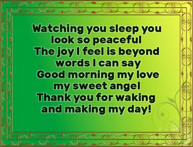 Good Morning Love Poem For Her Good Morning Love Poem For Her