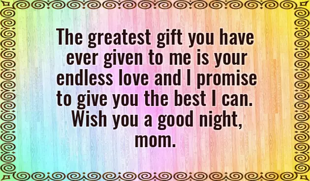 Good Night Wishes For Mom Good Night Wishes For Mom
