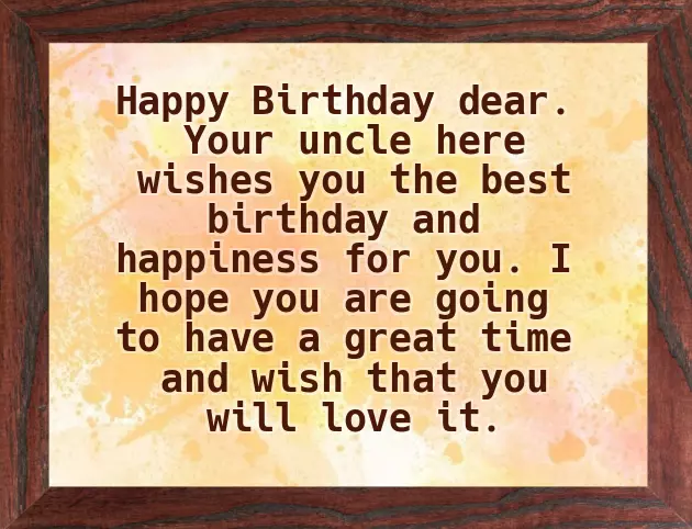 Birthday Wish For Nephew Boy