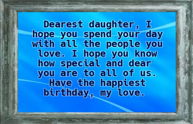 Birthday Wishes To Our Daughter From Mom And Dad