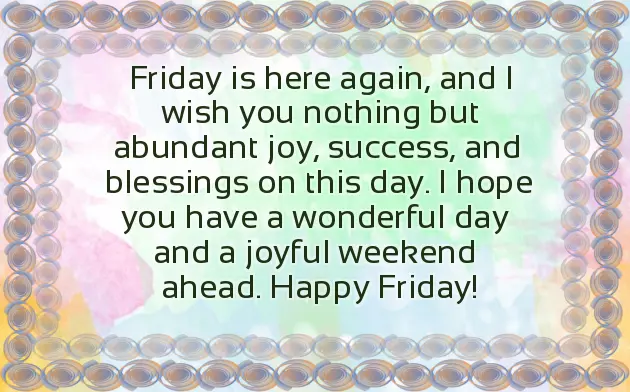 Greetings On Friday Greetings On Friday