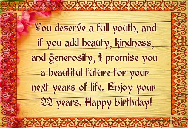 Birthday Wishes For 22 Year Old Daughter Birthday Wishes For 22 Year Old Daughter