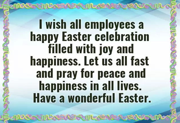 Happy Easter Message To Staff Happy Easter Message To Staff