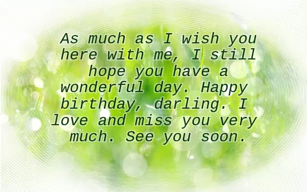 Wishes To Boyfriend On His Birthday