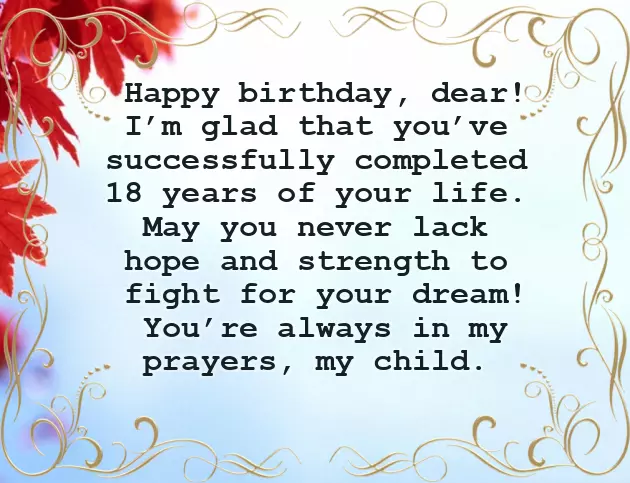 Birthday Quotes For 18 Year Old Son Birthday Quotes For 18 Year Old Son