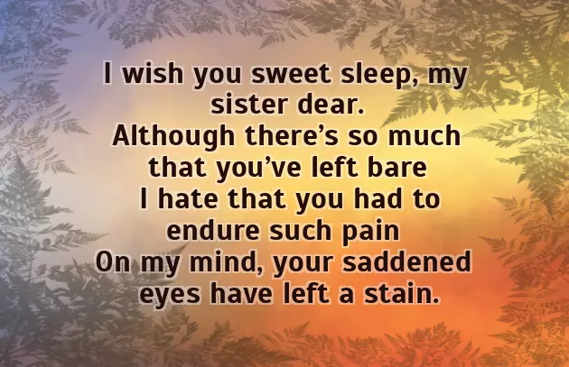 Best Poem For Sister Best Poem For Sister